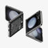 ACS06971 - Galaxy Z Flip 5 Case AirSkin Zero One showing the back with phone fully open